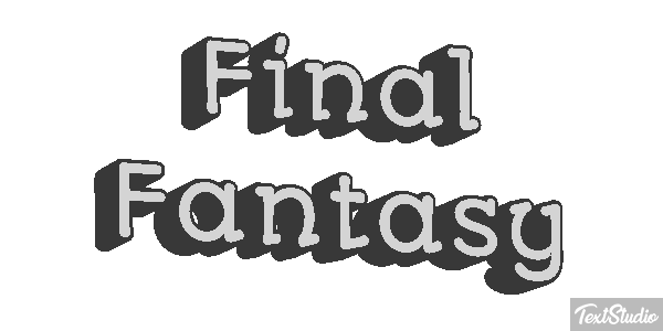 Final Fantasy Efeito do texto