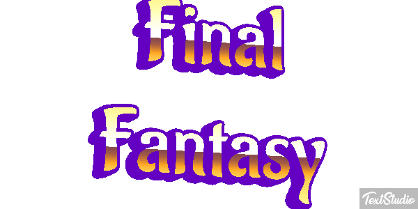 Final Fantasy Efeito do texto