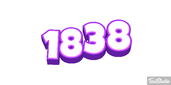 1838 Tekst effect