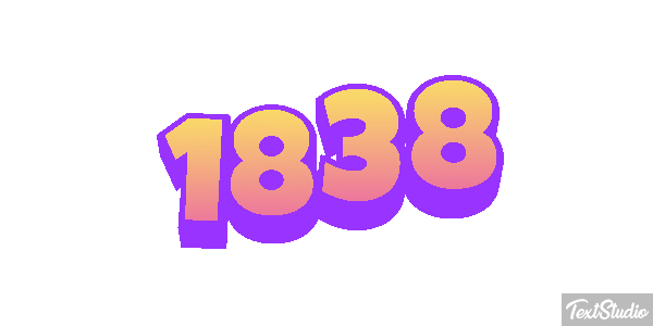 1838 Tekst effect
