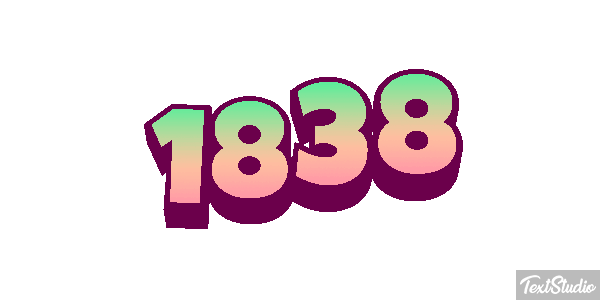 1838 Tekst effect