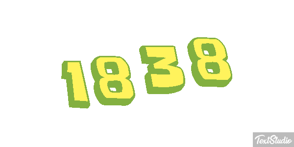 1838 Tekst effect