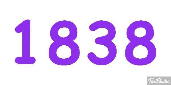 1838 Tekst effect
