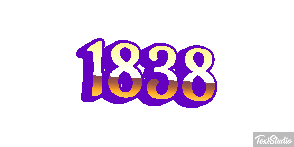 1838 Tekst effect