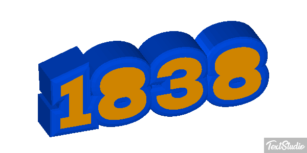 1838 Tekst effect