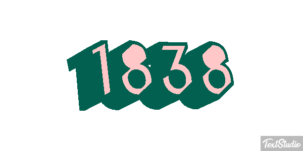 1838 Tekst effect