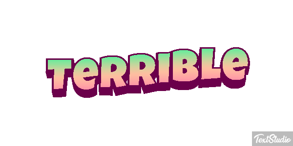 Terrible テキスト効果