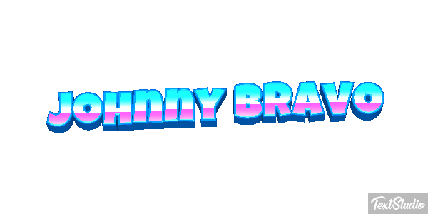 Johnny Bravo Effetto testo