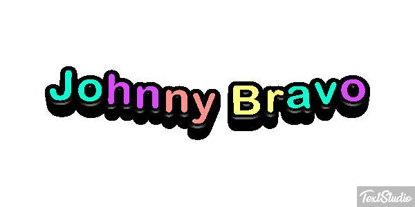Johnny Bravo Effetto testo