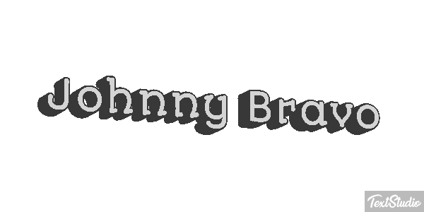 Johnny Bravo Effetto testo