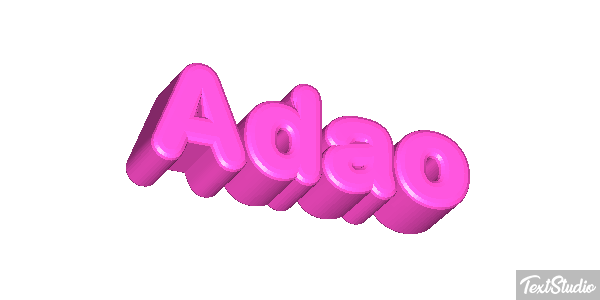 Adão Text effect