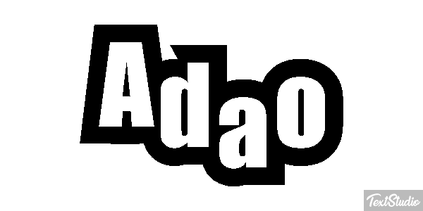 Adão Text effect