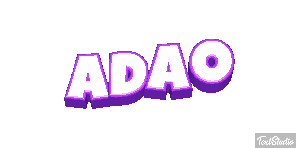 Adão Text effect