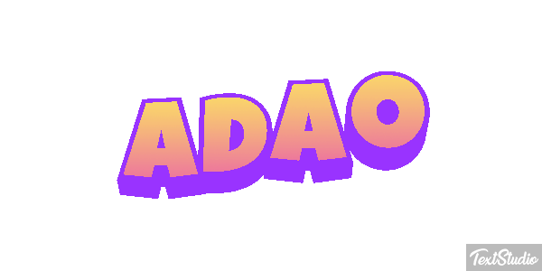 Adão Text effect