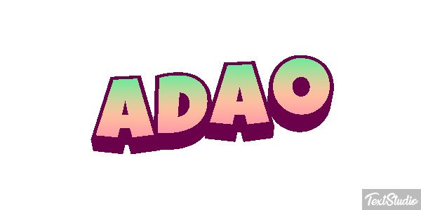 Adão Text effect