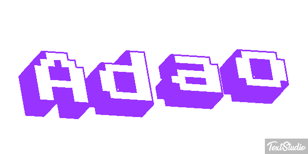 Adão Text effect