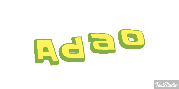 Adão Text effect