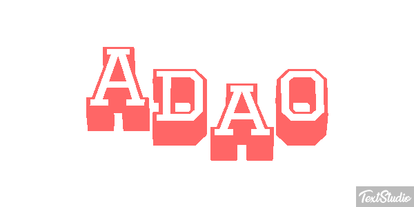 Adão Text effect