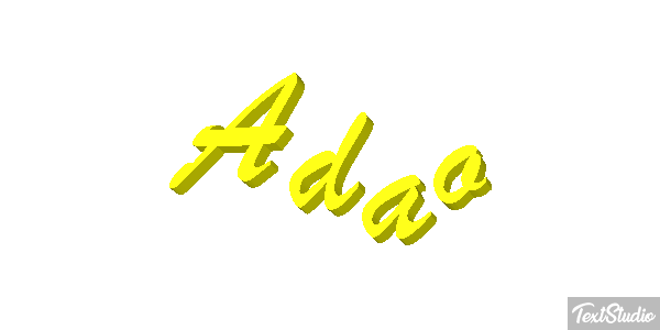 Adão Text effect