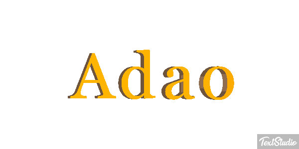 Adão Text effect