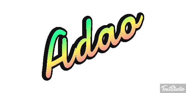 Adão Text effect