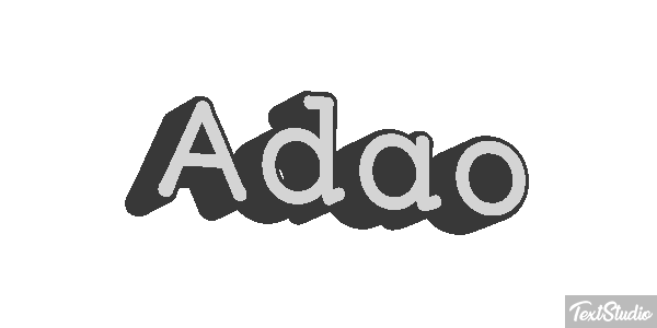 Adão Text effect