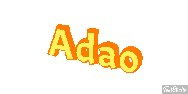 Adão Text effect