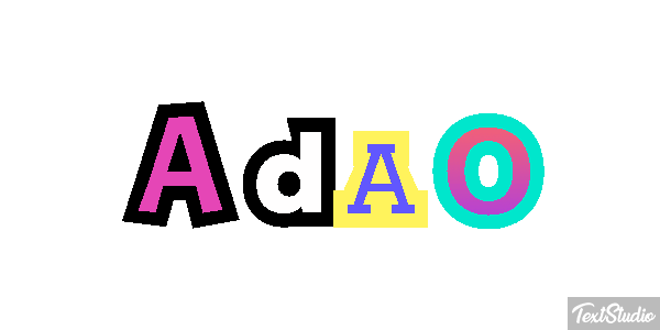 Adão Text effect
