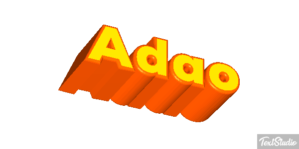 Adão Text effect