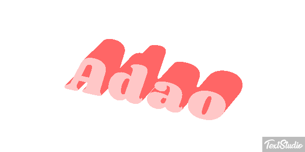 Adão Text effect