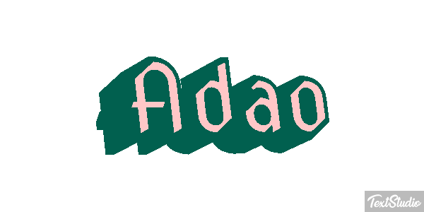 Adão Text effect