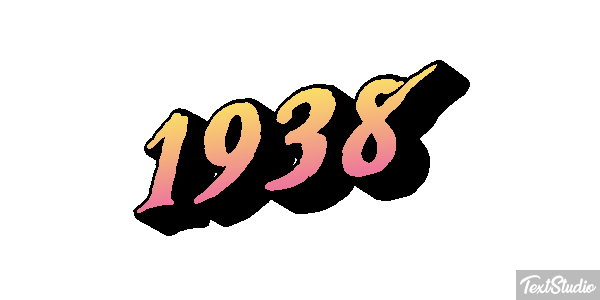 1938 Tekst effect