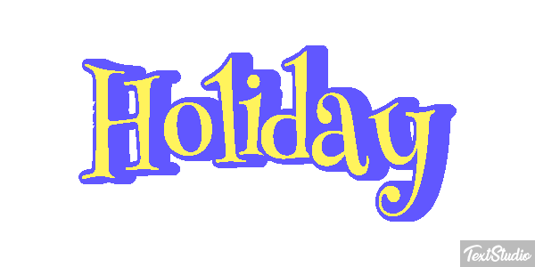 Holiday Text effect