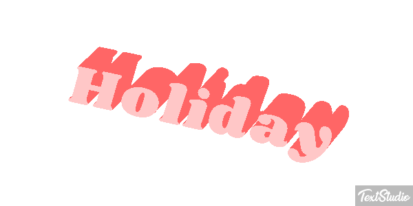 Holiday Text effect
