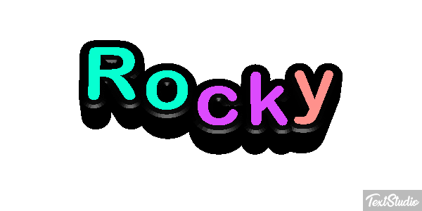 Rocky Text effect