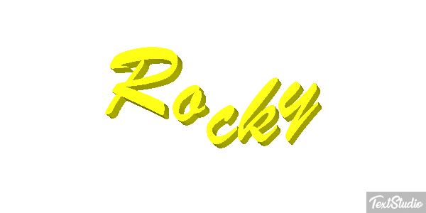 Rocky Text effect