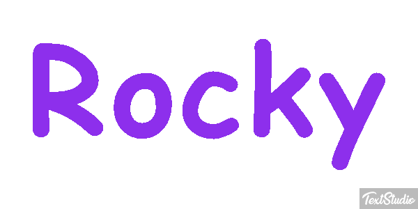 Rocky Text effect