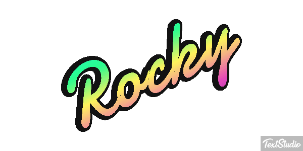 Rocky Text effect