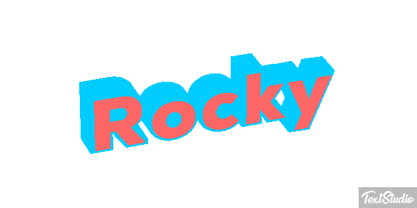Rocky Text effect