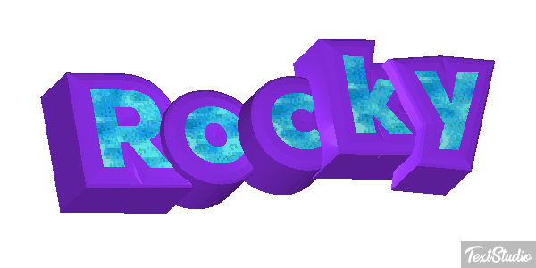 Rocky Text effect