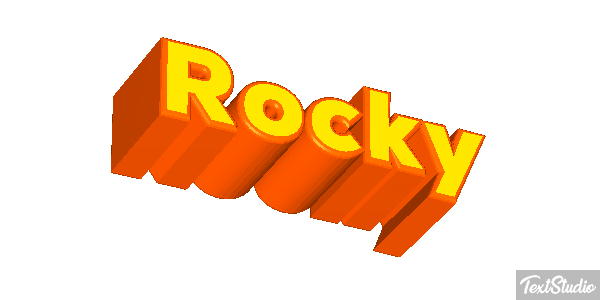 Rocky Text effect