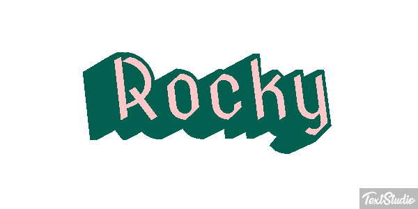 Rocky Text effect