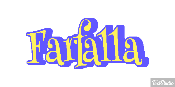 Farfalla Text effect