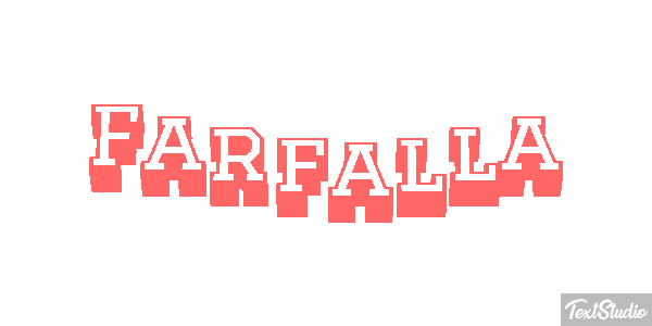 Farfalla Text effect