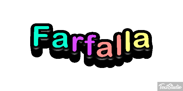 Farfalla Text effect
