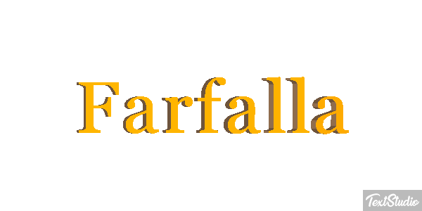 Farfalla Text effect