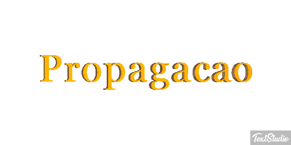 Propagação Efeito do texto