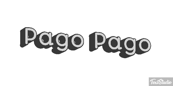 Pago Pago Effetto testo