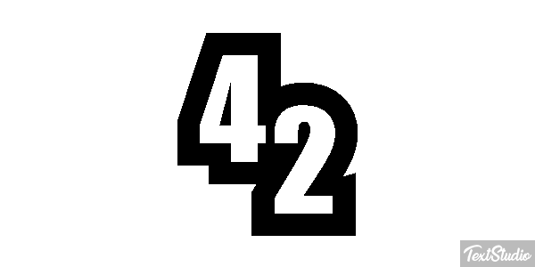 42 Efekt tekstowy