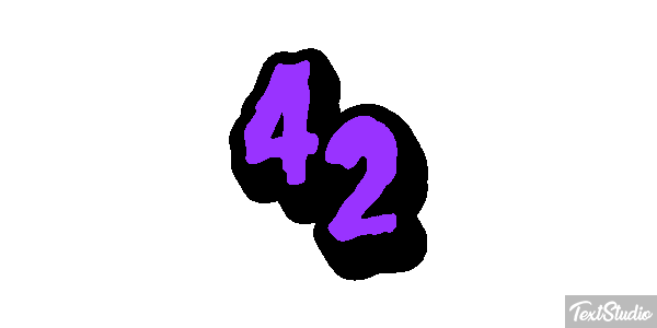 42 Efekt tekstowy